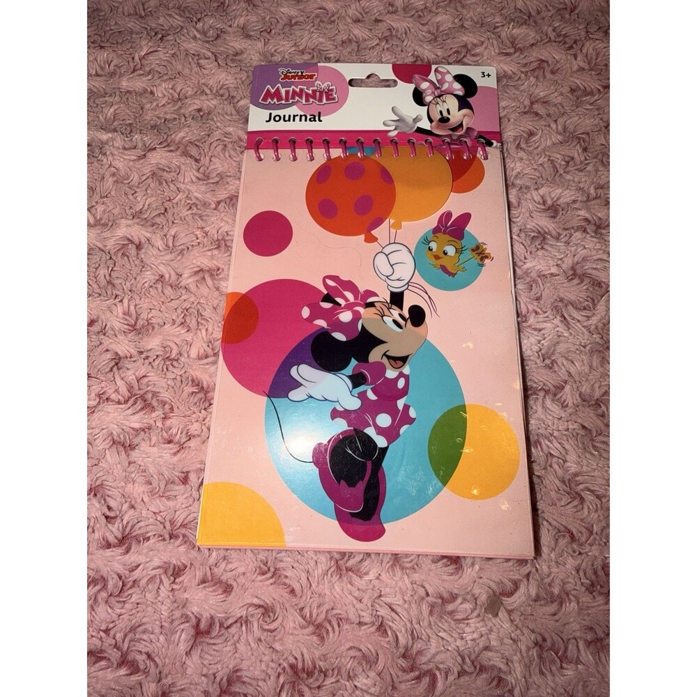 NWT Disney Minnie Mouse Balloon Journal Notebook Bird Pink Cuckoo-loca
